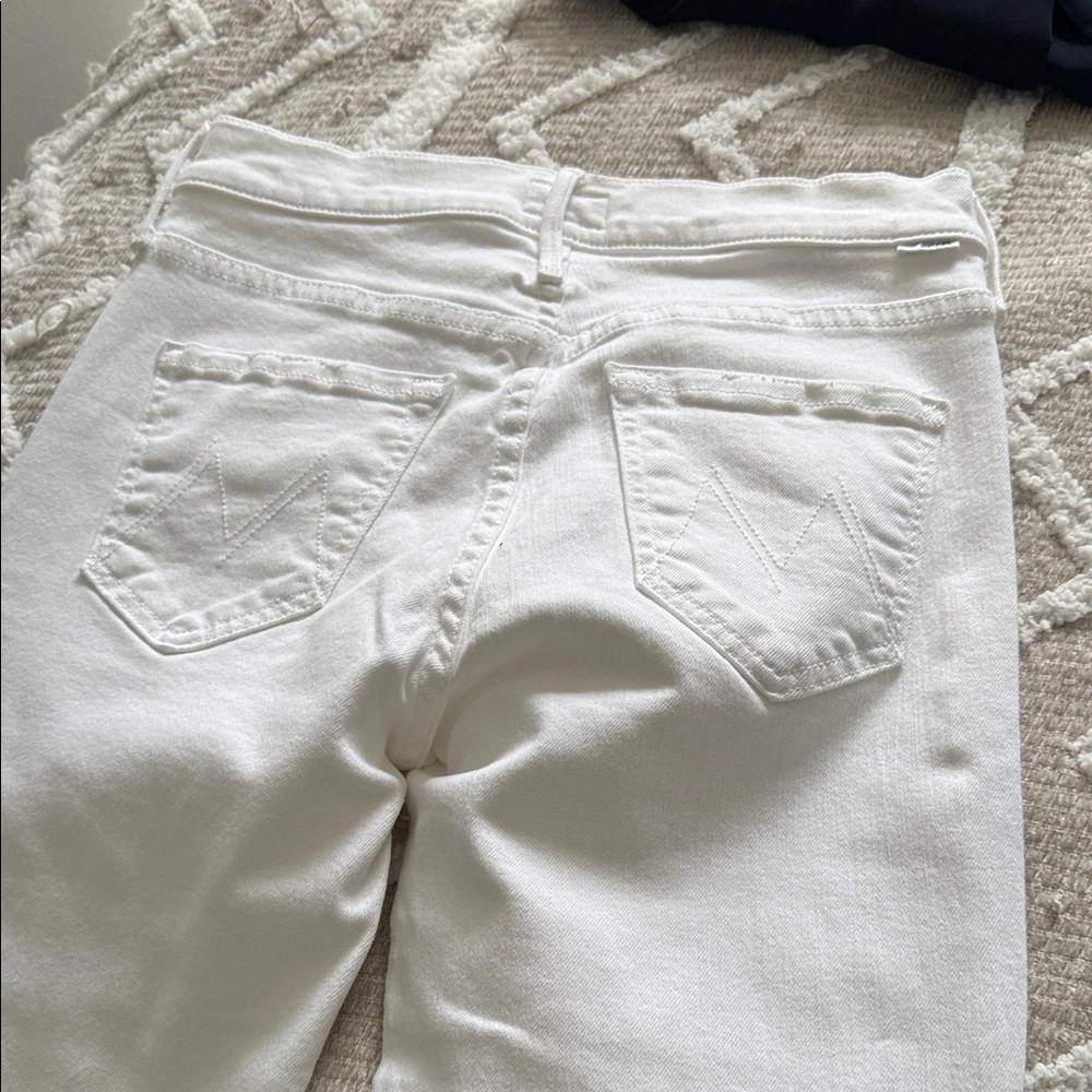 MOTHER White Skinny Jeans